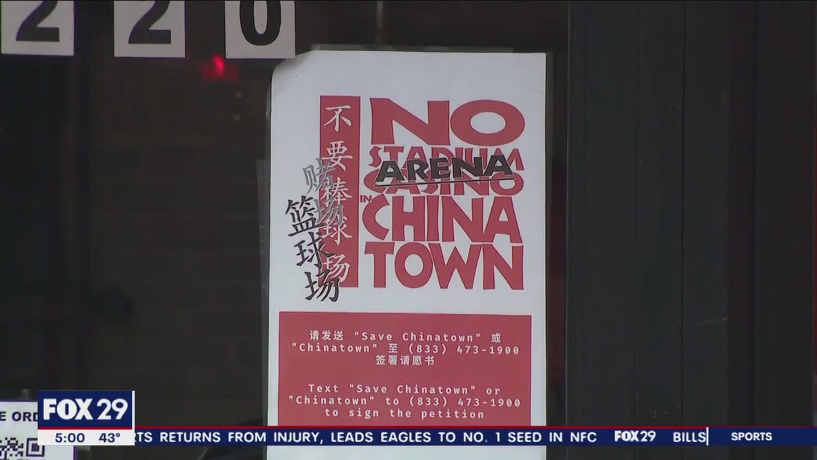 Chinatown community, businesses push back against proposed 76ers arena in Center City